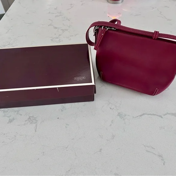 Coach Red Leather Mini Bag - Picture 2 of 11